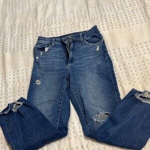 DL1961 Blue Distressed Skinny Jeans